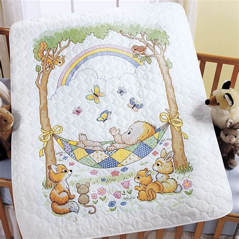 Our Little Blessing Baby Quilt Cross Stitch Needlepoint Stitchery