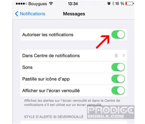 Comment désactiver les notifications sur l iPhone