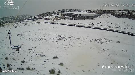 Tempestade De Granizo Pinta Serra Da Estrela De Branco Faz Lembrar Um