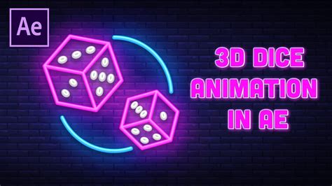 Create 3d Dice Animation In After Effect Youtube