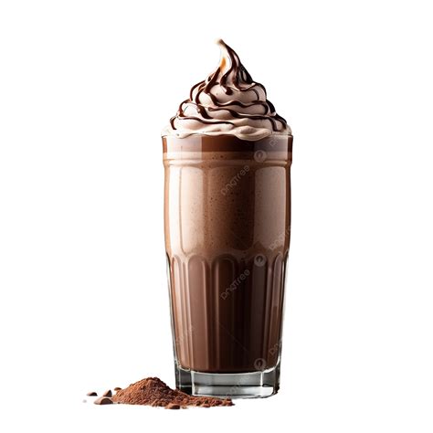 Chocolate Milkshake On Plastic Cup Transparent Background Chocolate