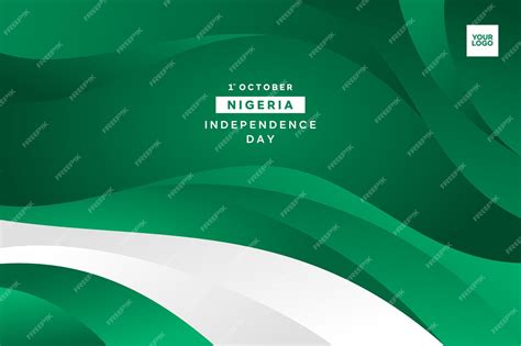 Premium Vector | Nigeria independence day flag background