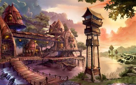 Fantasy Village Wallpapers - Top Free Fantasy Village Backgrounds - WallpaperAccess