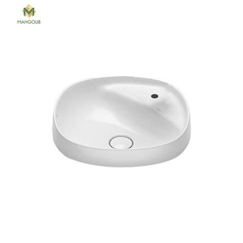 Counter Top Basin Roca Beyond 45 X 45 Cm White 2961 Mahgoub For