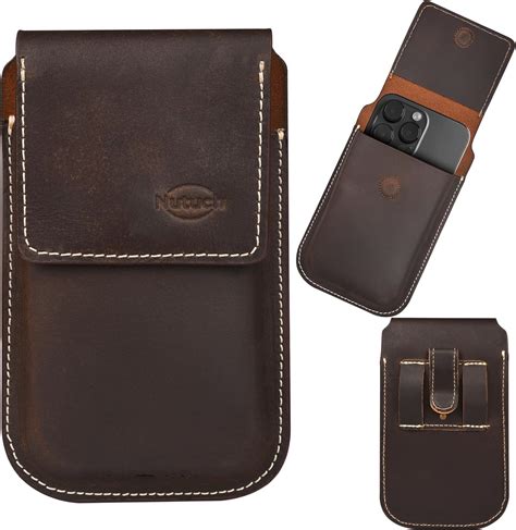 Amazon Nutuch Genuine Leather Phone Holster With Belt Clip Cell