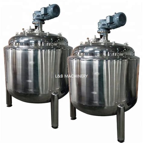 Gallons Stainless Steel Elliptical Head Double Jacketed Steam