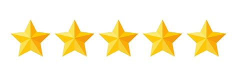 Premium Vector Five Stars Rating Button