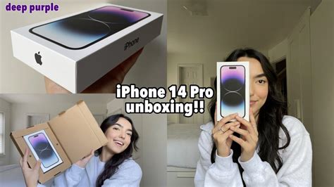 Unboxing The Iphone 14 Pro In Deep Purple Youtube