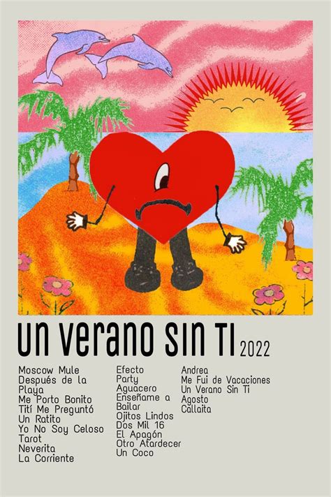 Un Verano Sin Ti By Bad Bunny 2022 Diseño De Póster Póster De La