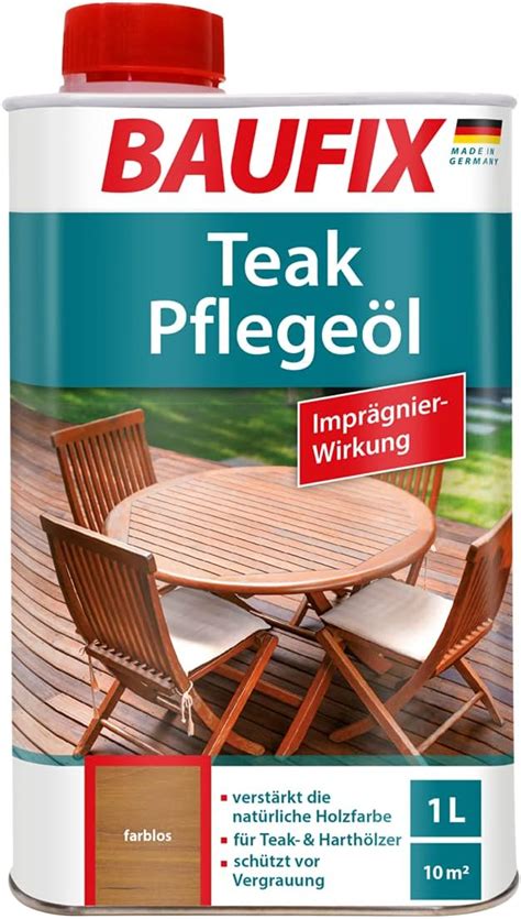 Baufix Teak Pflege L Farblos Liter Teak L F R Innen Und Au En F R