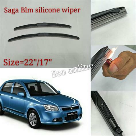 Proton Saga Blm Silicone Mugen Wiper Blades Pair Shopee