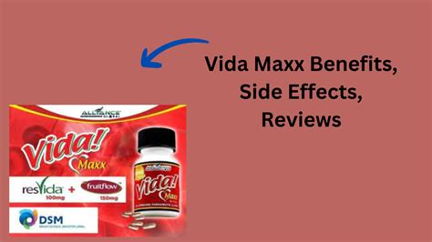 Vida Maxx Side Effects Benefits And Reviews Tannos Health