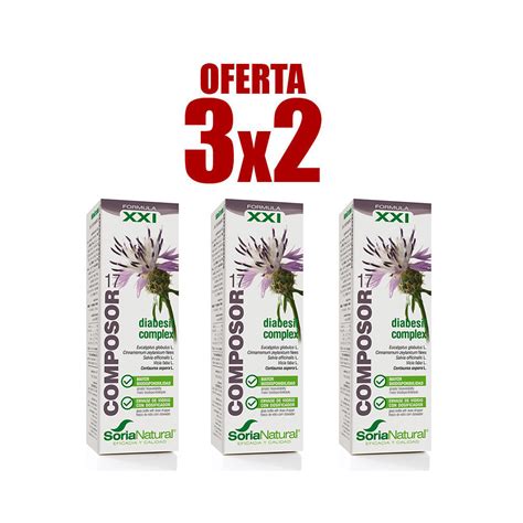 Pack 3x2 Composor 17 Diabesil Complex 50Ml Soria Natural