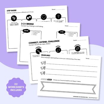 X Visible Thinking Routines Worksheets Cultures Of Thinking