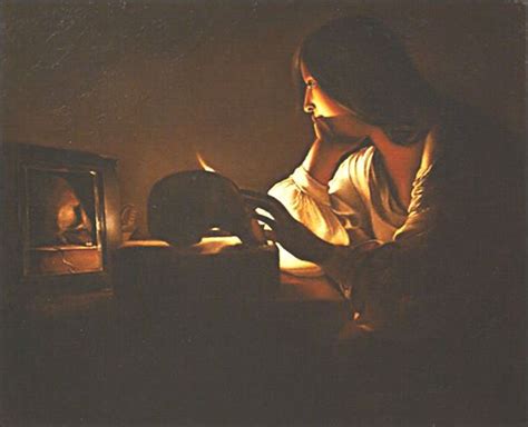 Georges De La Tour Madeleine Au Miroir