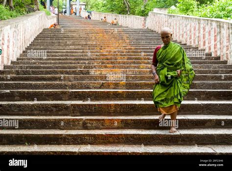 Steps leading up to Murugan Temple in Thiruttani Tiruttani Tirutani ...