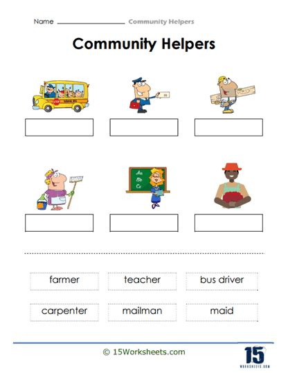 Community Helpers Worksheet Match Super Simple Worksheets Library