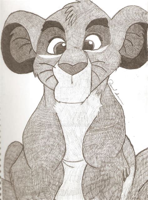 Simba Pencil Art by niggyd on DeviantArt