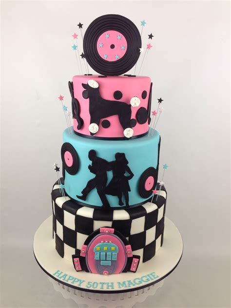 50s Cake Diner Cake 50s Cake Grease Themed Parties 50s Theme Parties Party Theme Sweet 15