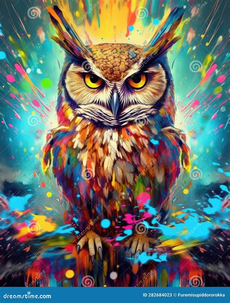 Owl Form And Spirit Through An Abstract Lens Dynamic And Expressive