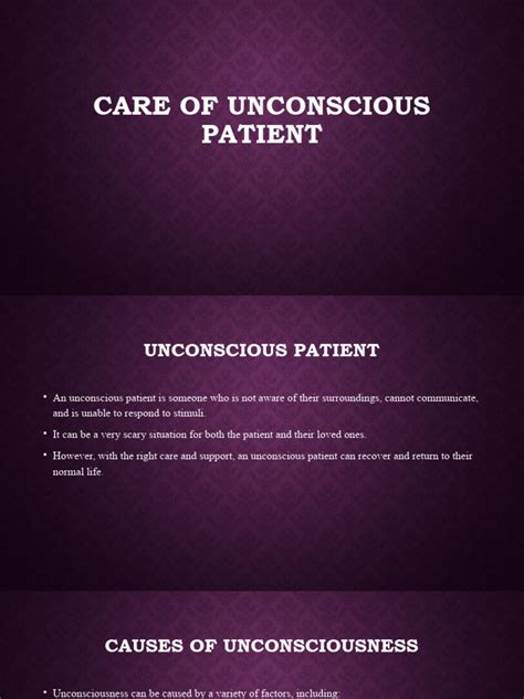 Care Of Unconscious Patient Pdf Breathing Cardiac Arrest