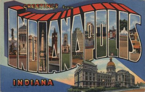 Greetings From Indianapolis Postcard