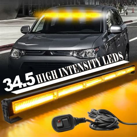 35and Traffic Advisor Emergency Hazard Warning Led Strobe Flashing Light Bar Amber £21 46