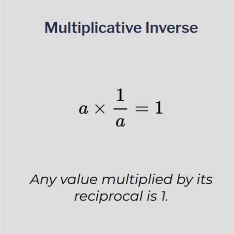 Multiplicative Inverse Rmathreference