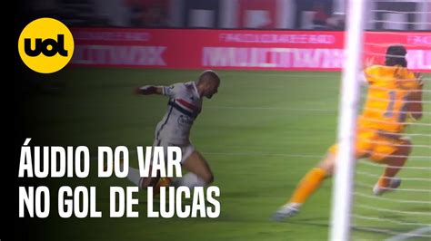 OUÇA O ÁUDIO DO VAR QUE ANALISOU O GOL DE LUCAS MOURA NO JOGO SÃO PAULO