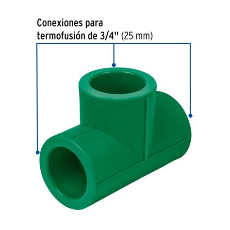 Tee De PPR Sencilla 3 4 25mm Rantec Electronics