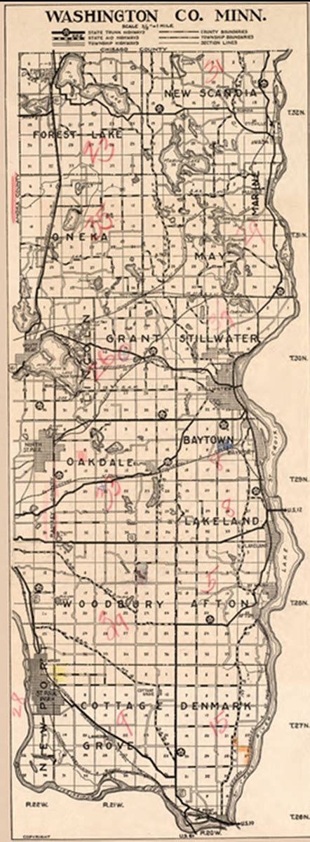 MNGenWeb - Washington County, Minnesota - Genealogy - Maps