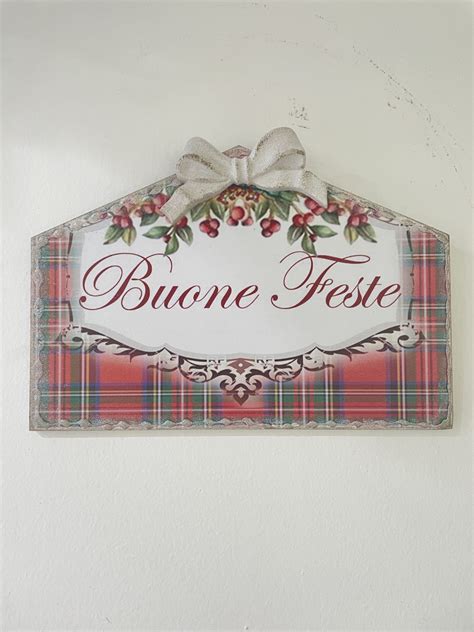 Quadro Buone Feste Scozzese Sorelle Schidoni Snc