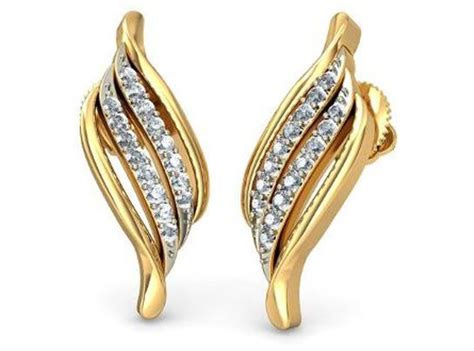 Latest Indian Gold Stud Earring Designs - Dhanalakshmi Jewellers