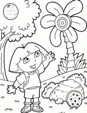 Disegni Di Dora L Esploratrice Da Colorare E Stampare Gratis