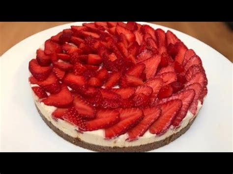 Tarte aux fraises spéculos sans cuisson rapide et facile à faire