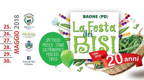 20 FESTA DEI BISI DI BAONE Sagre Enogastronomiche Veneto Padova