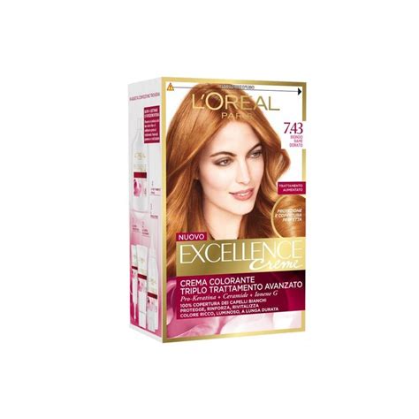 Loreal Paris Excellence Crema Colorante 743 Biondo Rame Dorato