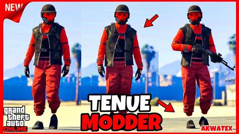 New Avoir Une Tenue Modder Tryhard Rouge Torse Invisible Sans