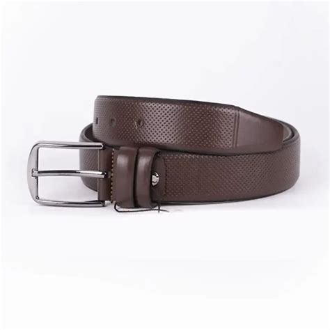 Buy Dark Brown Mens Vegan Leather Belt Dress Leatherbeltsonline