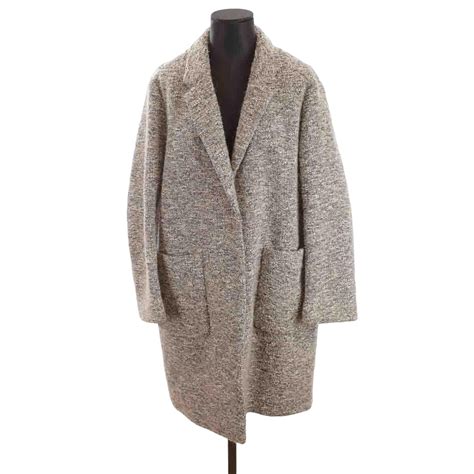 Manteau en laine très bon état gris Tara Jarmon La Redoute