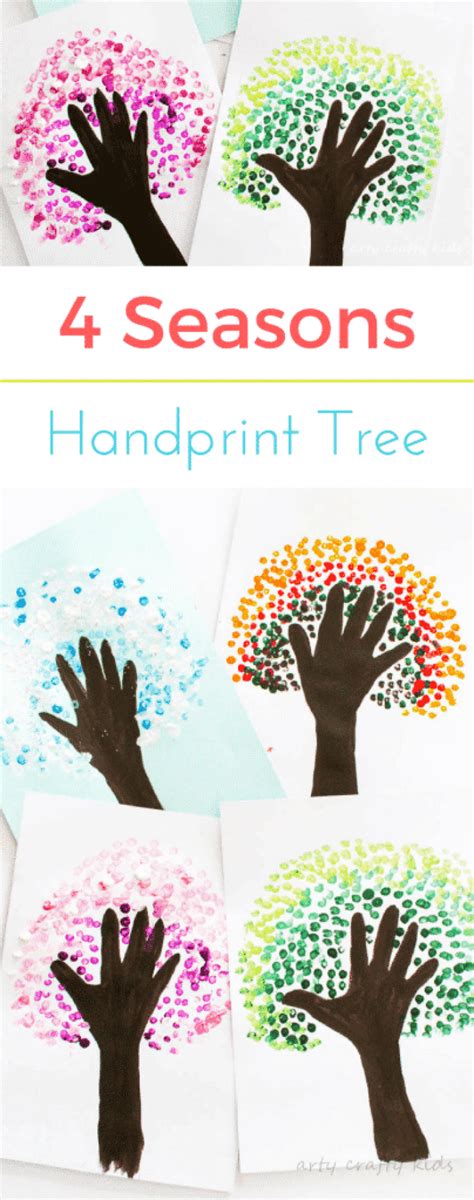 Four Season Handprint Tree Arty Crafty Kids