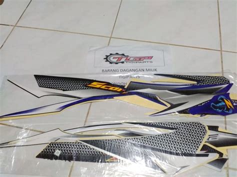 Jual Lis Striping Stripping Stiker Body Motor Yamaha Scorpio Z 2007 Di