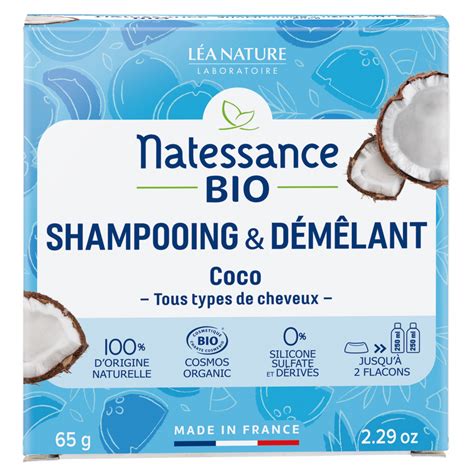 Shampooing Démêlant solide Coco Bio Natessance