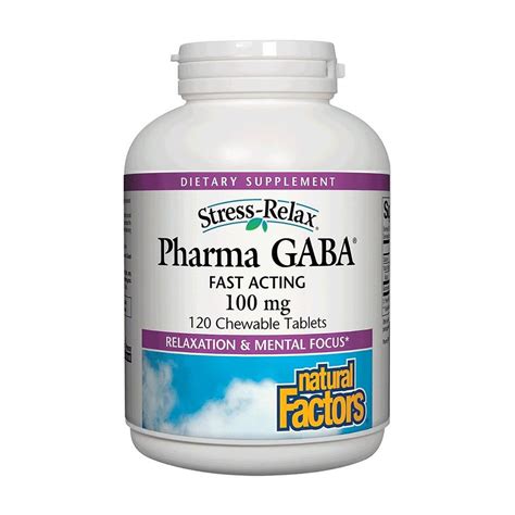 Natural Factors Stress Relax Pharma Gaba Gethealthy