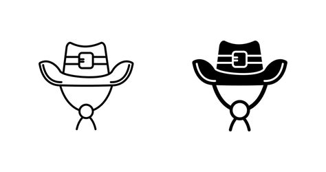 Cowboy Hat Vector Icon 22280267 Vector Art at Vecteezy