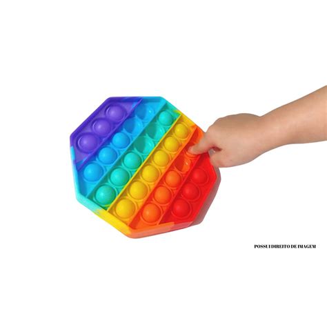 Pop It Fidjet Bolha De Aperta Brinquedo Anti Stress Educativo Sensorial