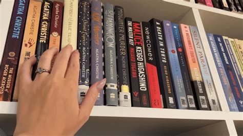 ASMR Lofi Bookshelf Tour Rambling Fast And Slow Tapping Book