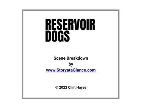 Reservoir Dogs - Story at a Glance