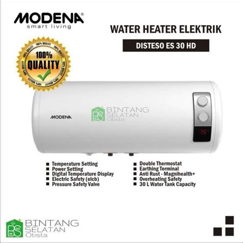 Jual MODENA WATER HEATER PEMANAS AIR ElKTRIK LISTRIK DISTESO ES 30HD