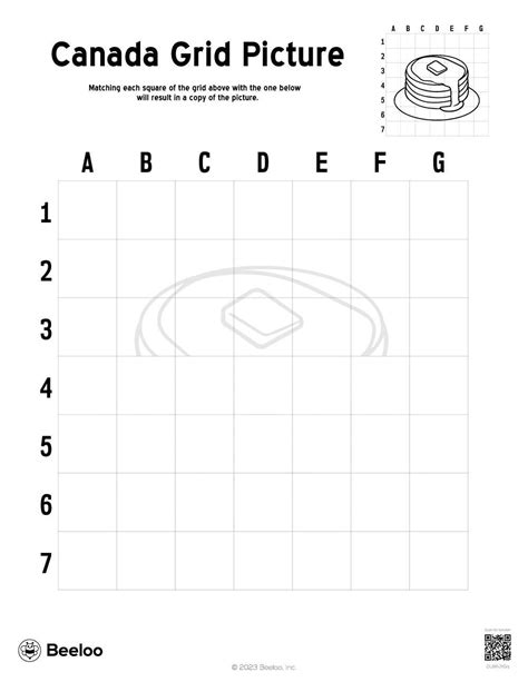 Canada Grid Picture • Beeloo Printable Crafts And Activities For Kids